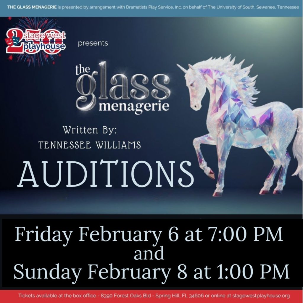 Auditions – The Glass Menagerie – Stage West Playhouse